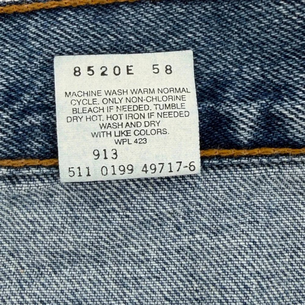 Vintage Levis 505 Mens 42 Regular Fit Denim Shorts Blue Made in USA 90s 511-0199